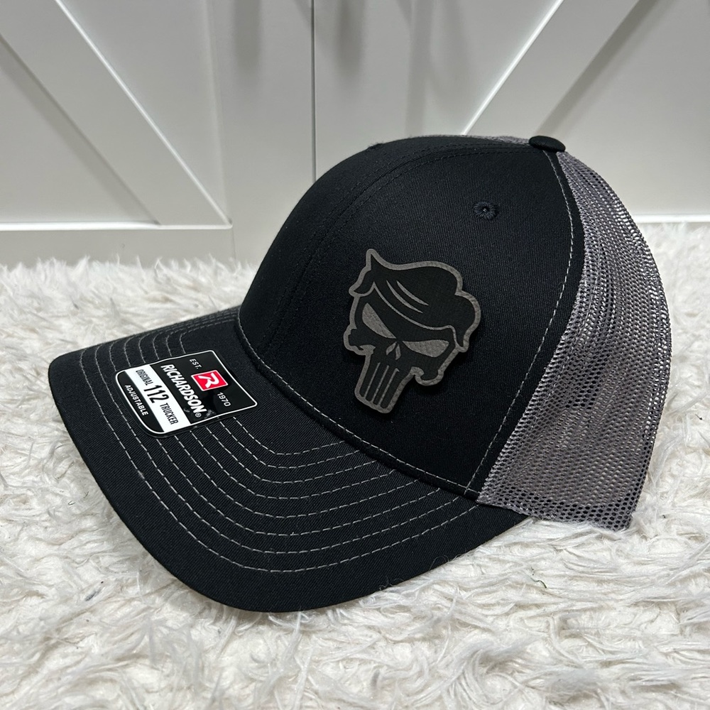 Trump Laser engraved Richardson 112 trucker hat.
